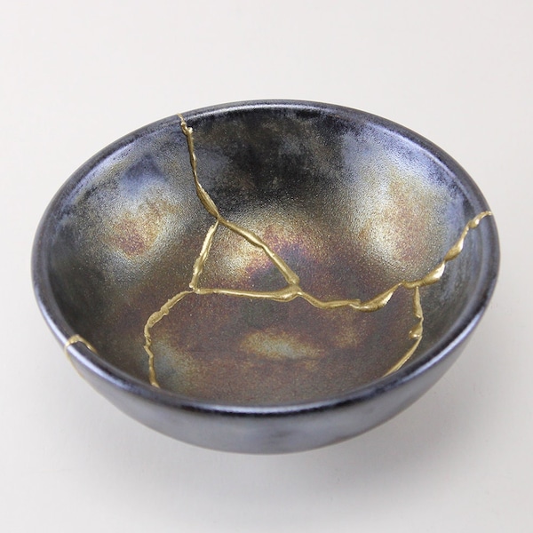 Bol Kintsugi, Art japonais, Poterie Kintsugi, Ensemble Kintsugi, Cadeaux personnalisés, Décoration d'intérieur faite à la main, Minimaliste