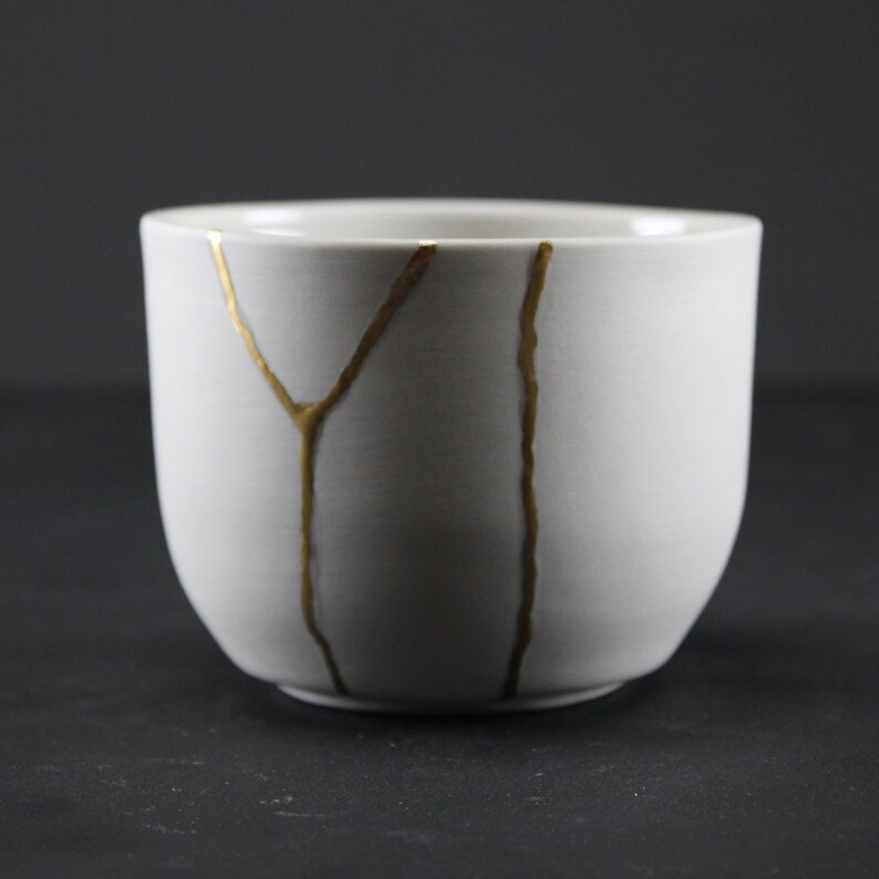 Kintsugi Gift Set Kintsugi Cup Kintsugi Wellness Cup Matcha Etsy