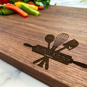 Cutting Board With Handle - Modern Couple