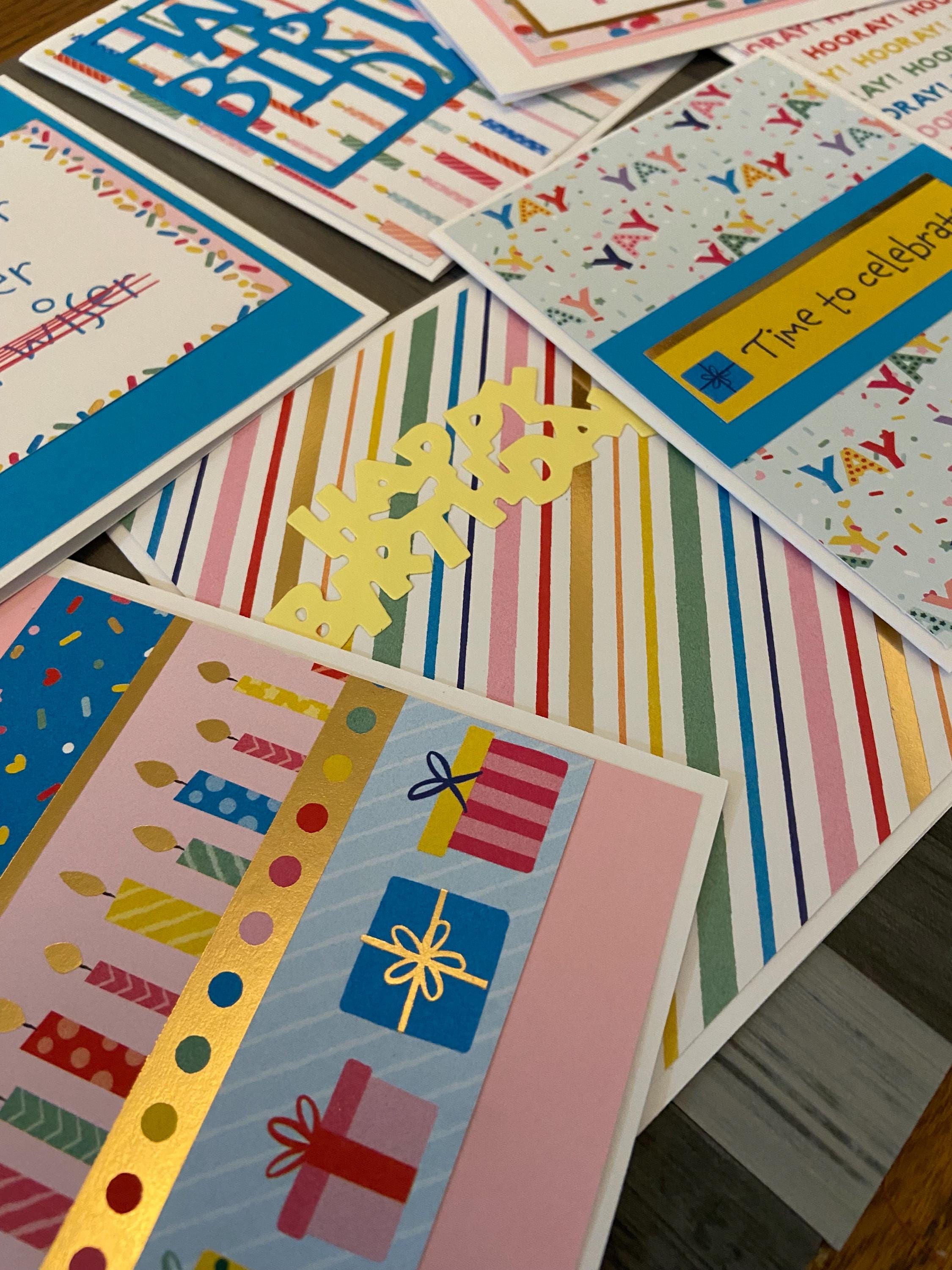 Handmade Birthday Card Set: Celebration Greetings, Set of 8 - Etsy