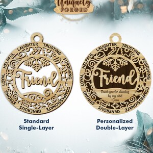 Personalized Friend Ornament - Ultimate Christmas Ornament Collection