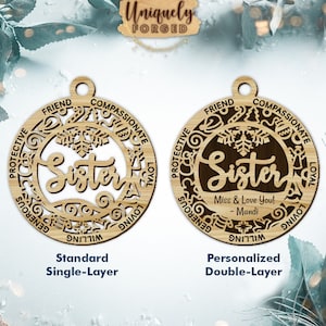 Adorno personalizado para hermana: colección definitiva de adornos navideños