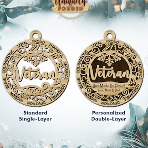 Gepersonaliseerd veteranenornament - Ultieme kerstornamentcollectie