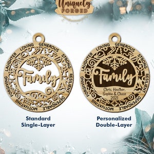 Personalized Family Ornament - Ultimate Christmas Ornament Collection