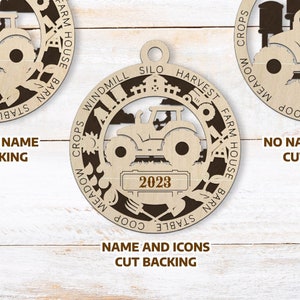 Personalized Tractor Ornament - Farm Fresh Ornament Collection