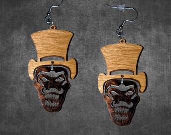 Finished Oddfellow Earrings - Custom Laser-Cut Jewelry Collection