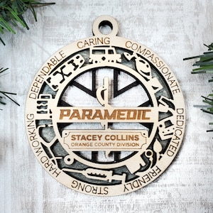 Personalized Paramedic Ornament - First Responder Ornament Collection