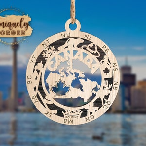 Canada Ornament - Canadian Provincial Christmas Ornament Collection