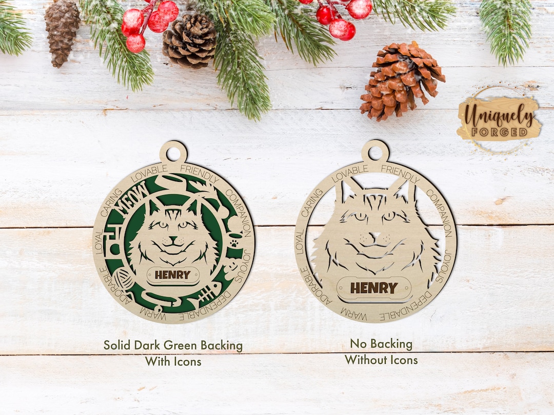 Personalized Maine Coon Cat Ornament Adorable Cat Ornament Collection