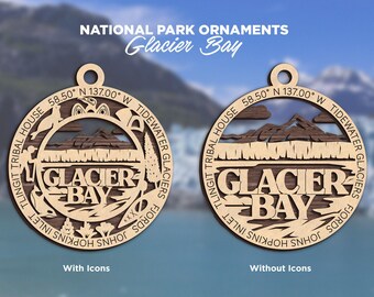 Glacier Bay Ornament - National Park Christmas Ornament Collection