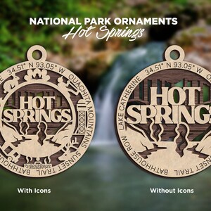 Hot Springs Ornament - National Park Christmas Ornament Collection