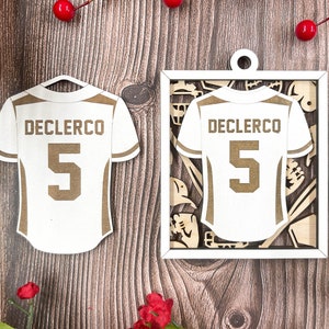 Personalized Baseball or Softball Jersey Ornament - Sports Ornament Collection