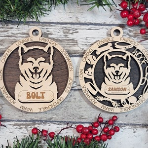 Personalized Akita Inu Ornament - Adorable Dog Ornament Collection