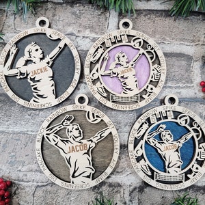 Personalized Male or Female Volleyball Player Ornament - Sports Ornament Collection
