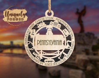 Pennsylvania Ornament - State Christmas Ornament Collection