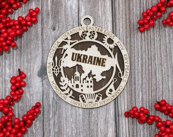 Ukraine Ornament - Country Ornament Collection