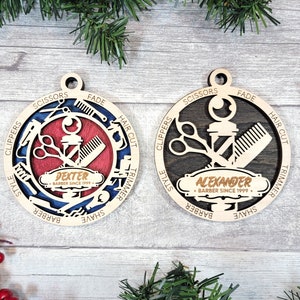 Personalized Barber Ornament - Jolly Good Time Ornament Collection