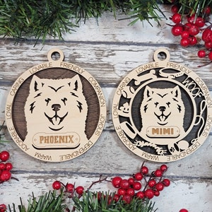 Personalized Samoyed Ornament - Adorable Dog Ornament Collection