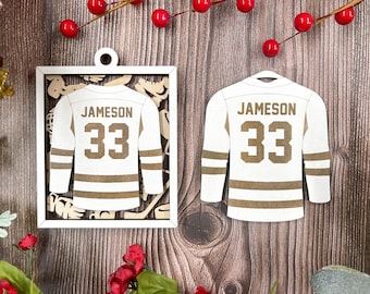Personalized Hockey Jersey Ornament - Sports Ornament Collection