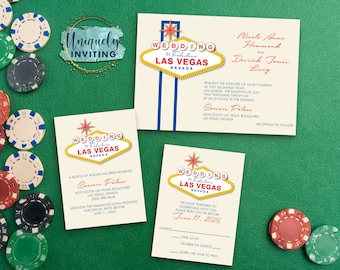 Wedding in Fabulous Las Vegas Invitations