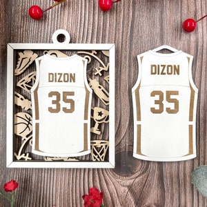 Personalized Basketball Jersey Ornament - Sports Ornament Collection