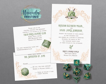 Dungeons & Dragons-inspired The Adventure Begins Invitations