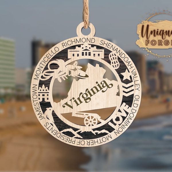 Virginia Ornament - State Christmas Ornament Collection