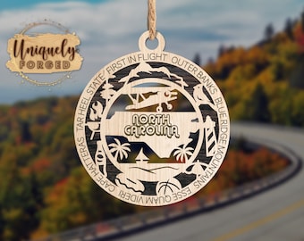 North Carolina Ornament - State Christmas Ornament Collection