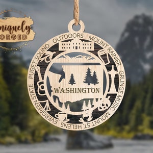 Washington Ornament - State Christmas Ornament Collection
