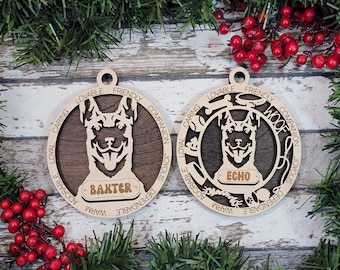 Ornamento Personalizado de Malinois Belga - Coleção de Ornamentos de Cachorro Adorável