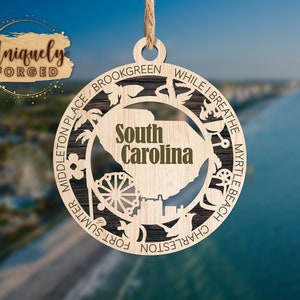 Südcarolina Ornament - State Christmas Ornament Collection