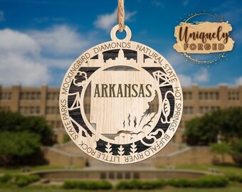 Arkansas Ornament - State Christmas Ornament Collection