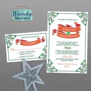 Vintage Holiday Invitations