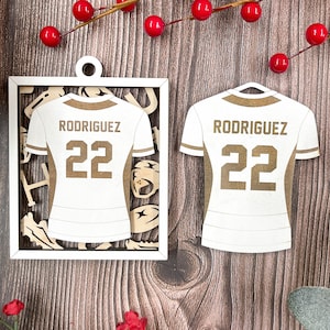 Personalized Rugby Jersey Ornament - Sports Ornament Collection