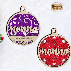 Personalized Nonna/Nonno Ornament - Ultimate Christmas Ornament Collection
