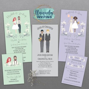 Personalized Portrait Invitations