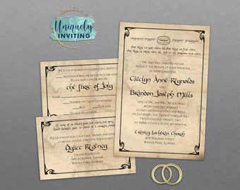 Lord of the Rings-Inspired "One Ring" Invitations