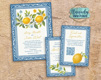 Mediterranean Lemons Invitations
