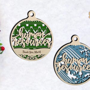 Personalized Human Resources Ornament - Ultimate Christmas Ornament Collection