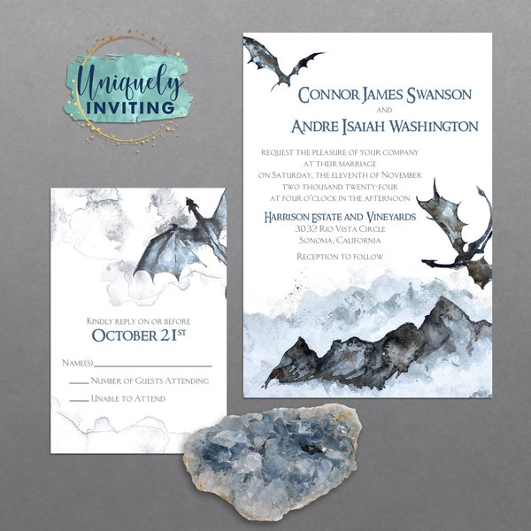 Dreamy Dragon Invitations