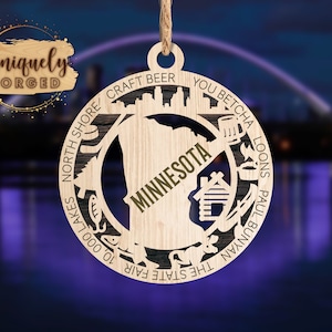 Minnesota Ornament - State Christmas Ornament Collection