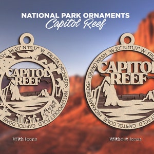 Capitol Reef Ornament - National Park Christmas Ornament Collection