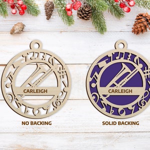 Personalized Trombone Ornament - Music Ornament Collection