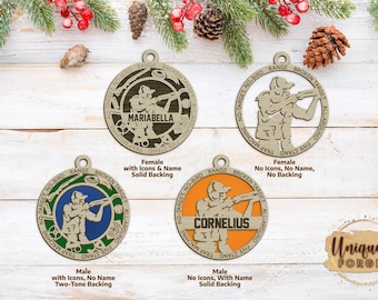 Personalized Male or Female Trap/Skeet Shooting Ornament - Sports Ornament Collection