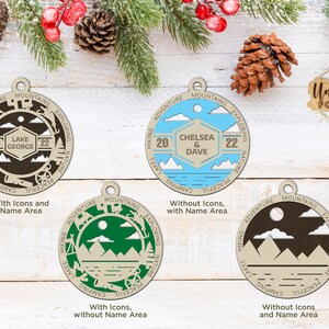 Personalized Lake View Ornament - Great Outdoors Collection
