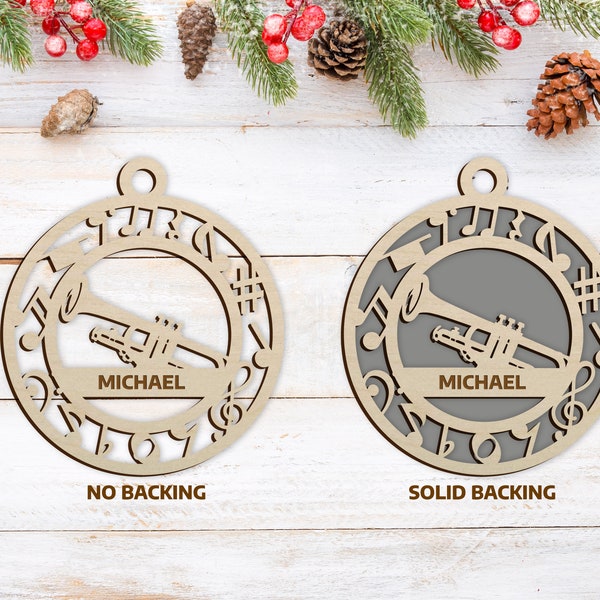 Personalized Trumpet Ornament - Music Ornament Collection