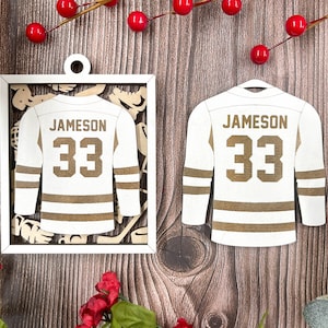 Personalized Hockey Jersey Ornament - Sports Ornament Collection