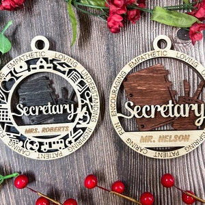 Personalized Secretary Ornament - Education Ornament Collection