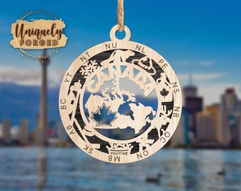 Canada Ornament - Canadian Provincial Christmas Ornament Collection