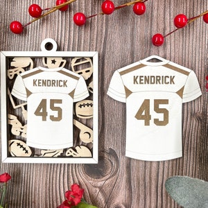 Personalized Football Jersey Ornament - Sports Ornament Collection